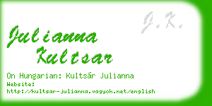 julianna kultsar business card